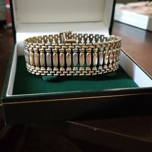 Tri color 10k gold bracelet